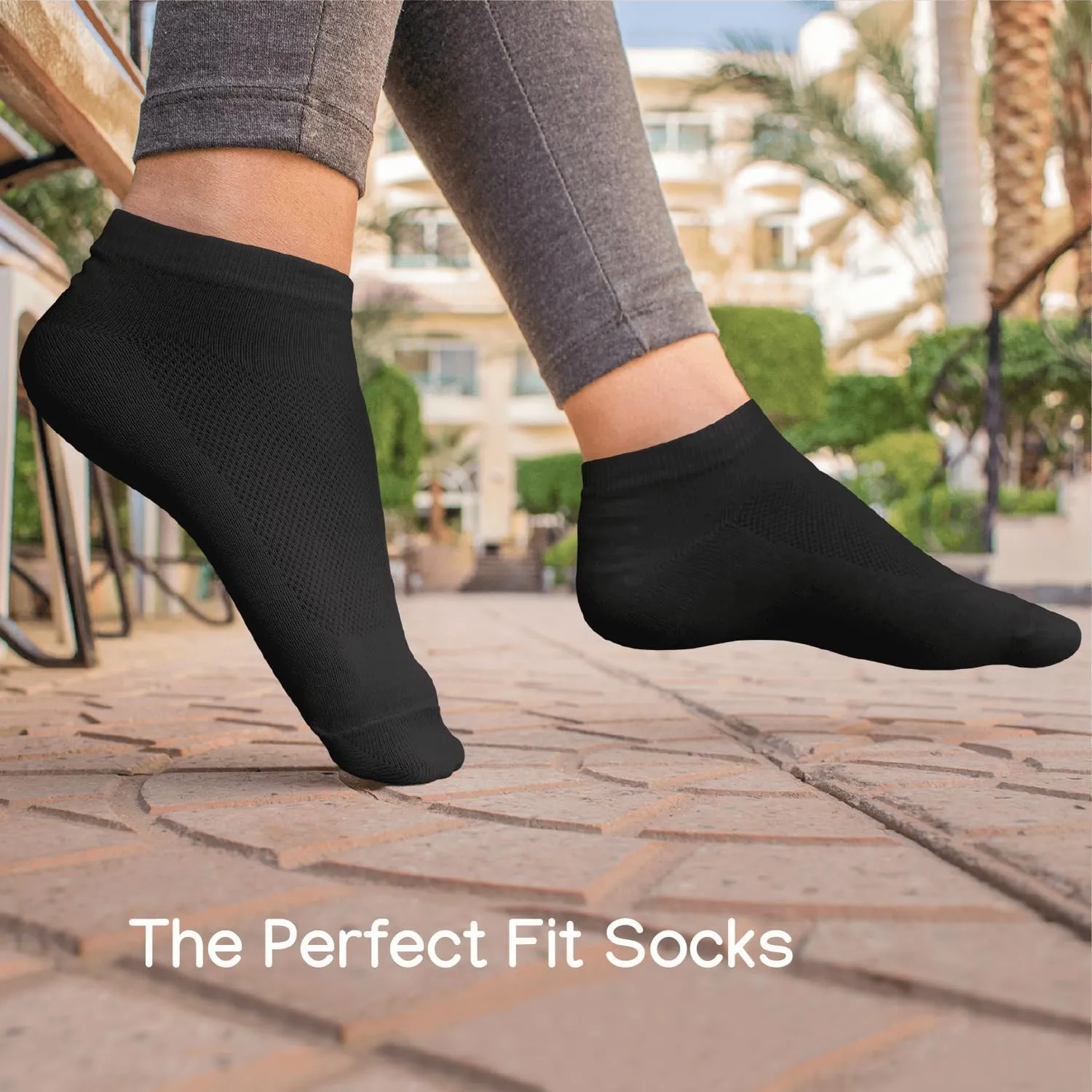Duna Womens Socks, Ultra Thin Breathable Cotton Ankle Socks for Women, Athletic Running Low Cut No Show