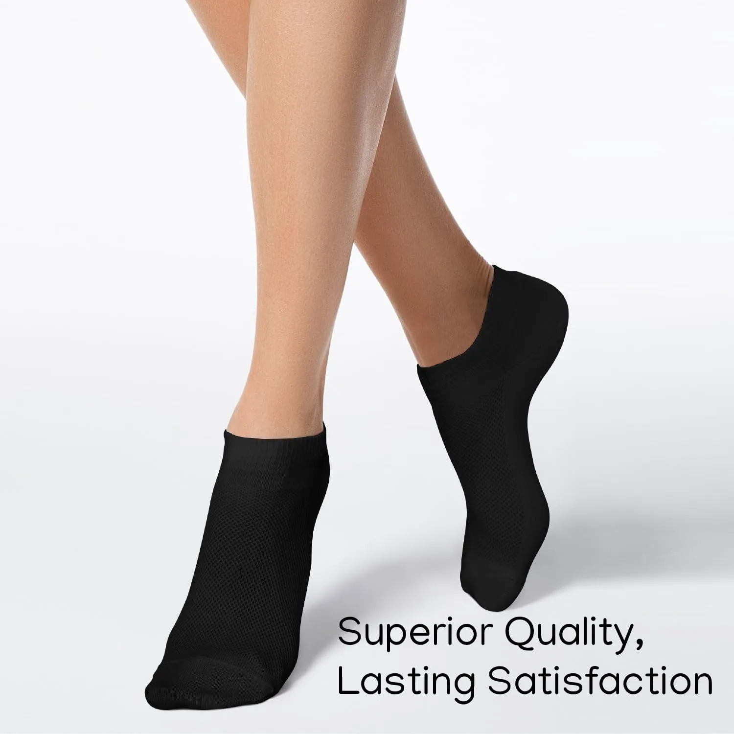 Duna Womens Socks, Ultra Thin Breathable Cotton Ankle Socks for Women, Athletic Running Low Cut No Show