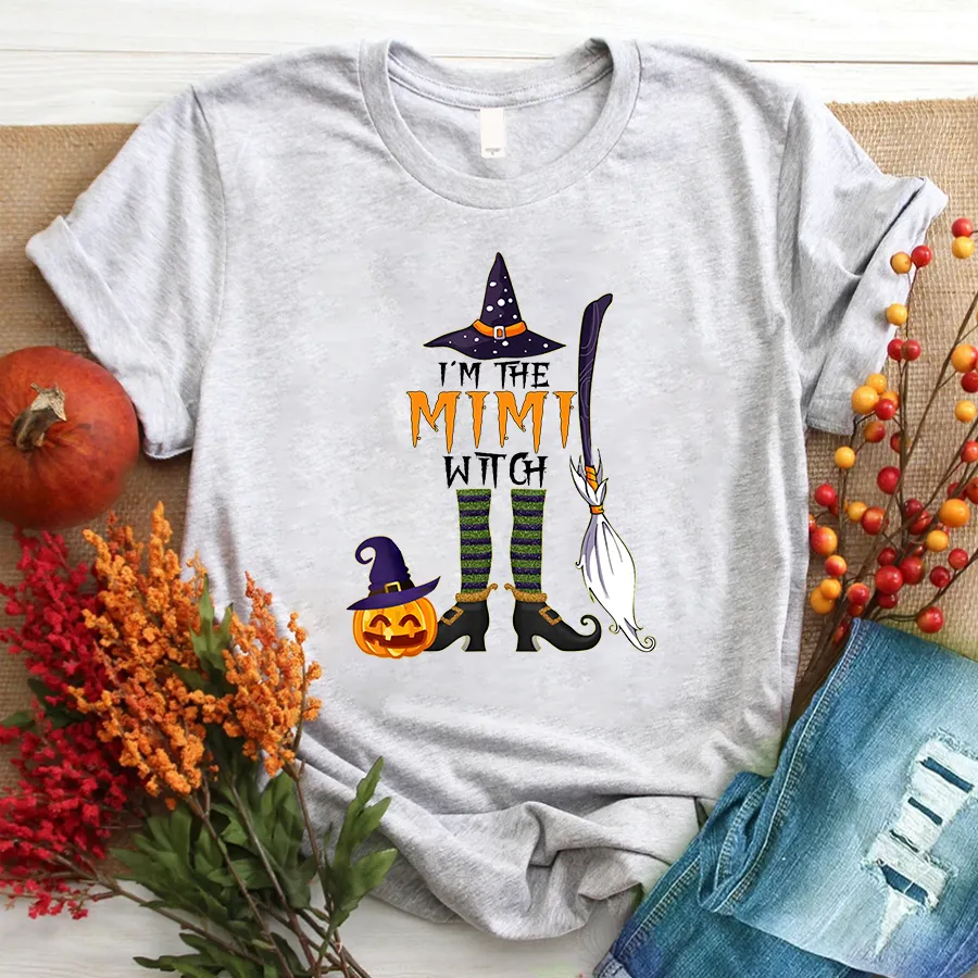 I'm the Mimi Witch Halloween Grandma Sweatshirt, Halloween T - Shirt