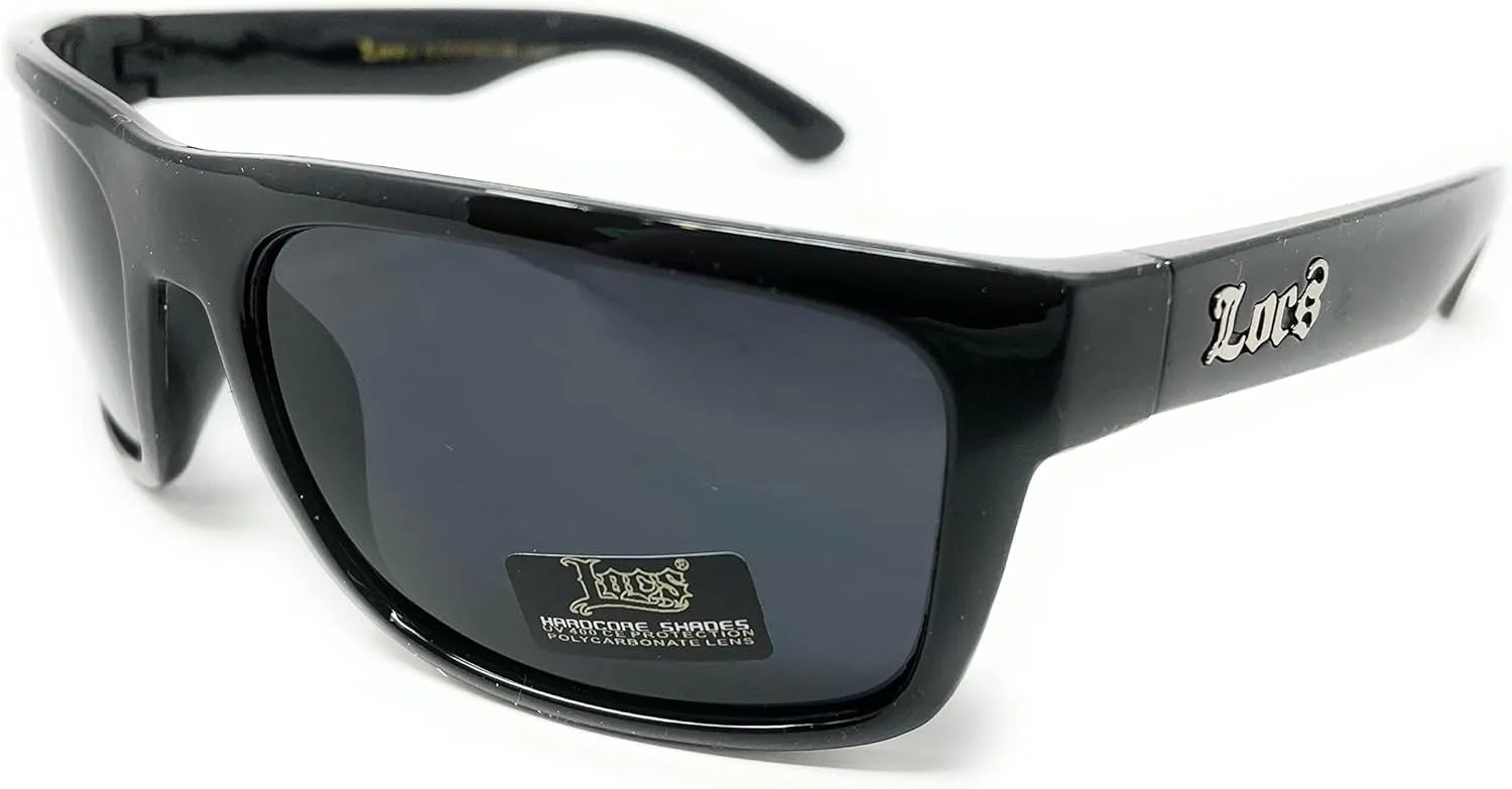 Locs CREEPER Black Sunglasses | Authentic Hardcore Gangster Cholo Designer Shades