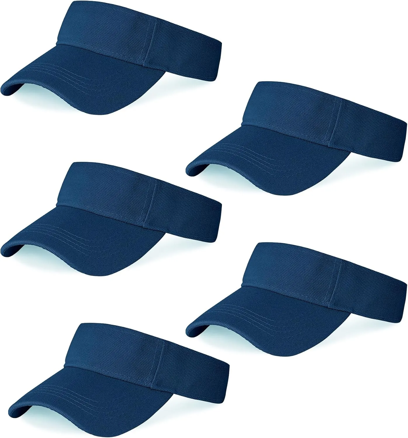 Marrywindix 5 Pieces Sport Wear Athletic Visor Sun Sports Visor Hat Visor Adjustable Cap for Women and Men (One Size)