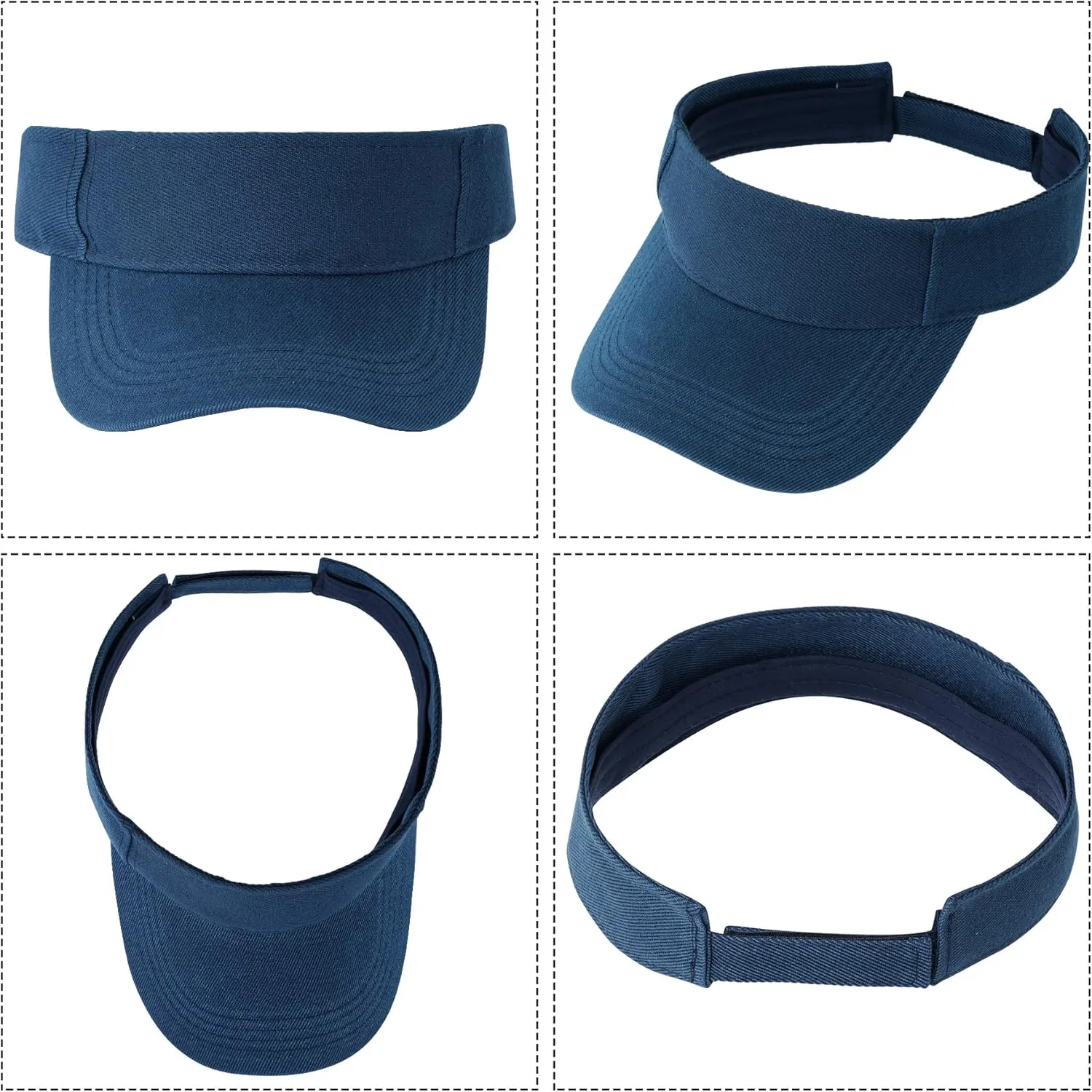 Marrywindix 5 Pieces Sport Wear Athletic Visor Sun Sports Visor Hat Visor Adjustable Cap for Women and Men (One Size)