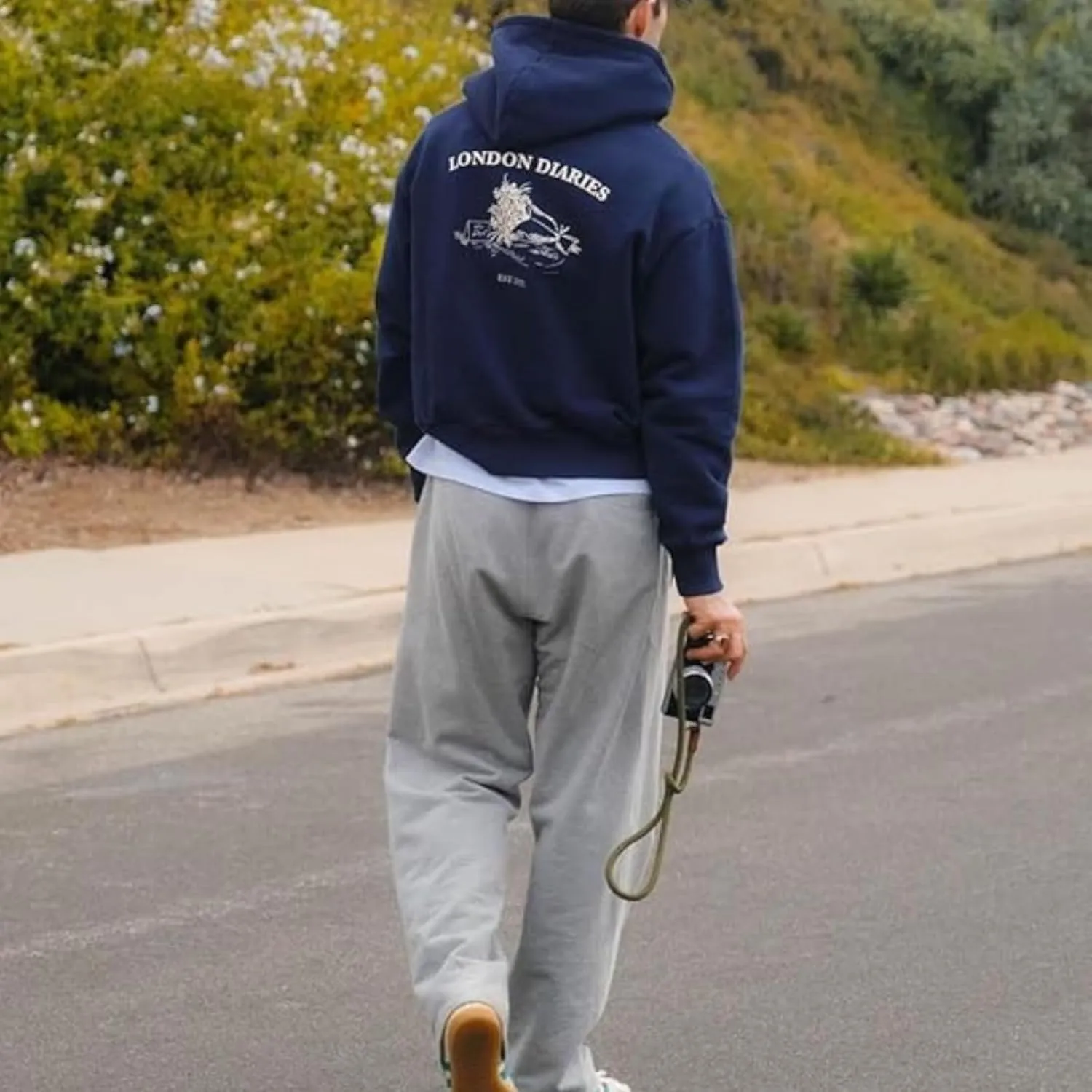 Mens Sweatpants Fleece Open Bottom Straight Leg Trousers Baggy Lounge Running Athletic Joggers Pants with Pockets