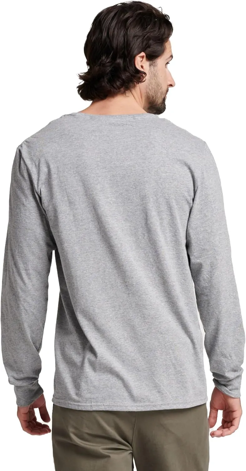 Russell Athletic Men's Dri-Power Long Sleeve Tees, Moisture Wicking, Odor Protection, UPF 30 