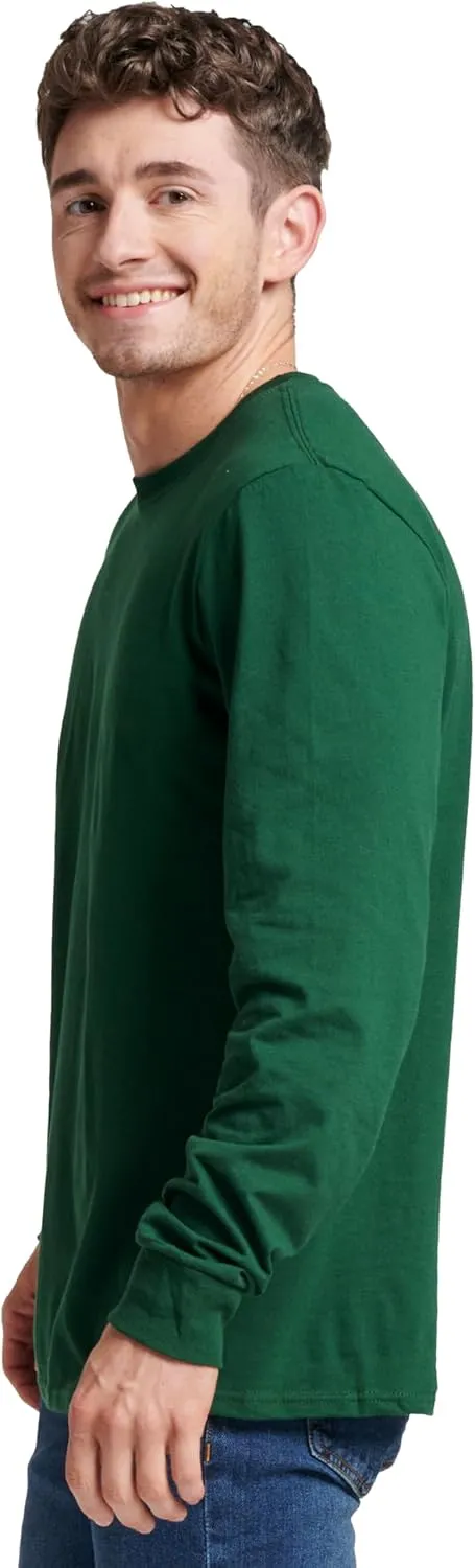 Russell Athletic Men's Dri-Power Long Sleeve Tees, Moisture Wicking, Odor Protection, UPF 30 