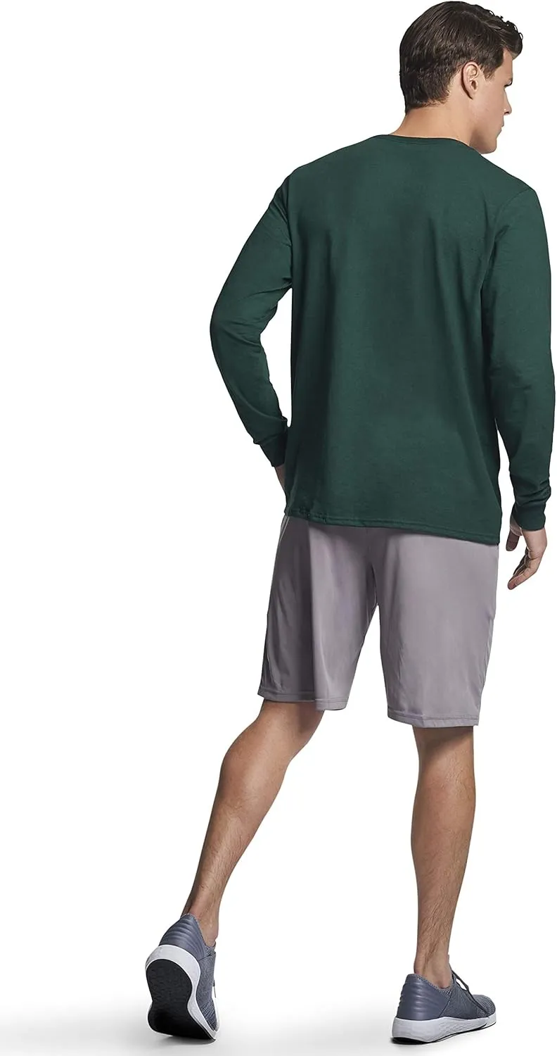 Russell Athletic Men's Dri-Power Long Sleeve Tees, Moisture Wicking, Odor Protection, UPF 30 
