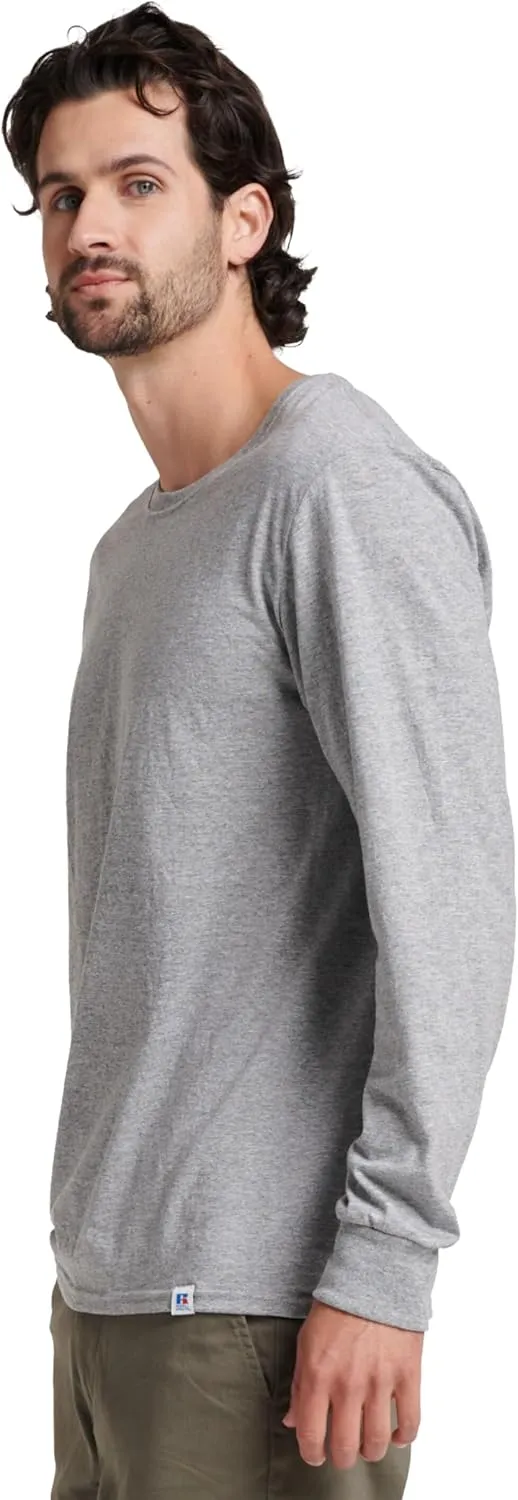 Russell Athletic Men's Dri-Power Long Sleeve Tees, Moisture Wicking, Odor Protection, UPF 30 