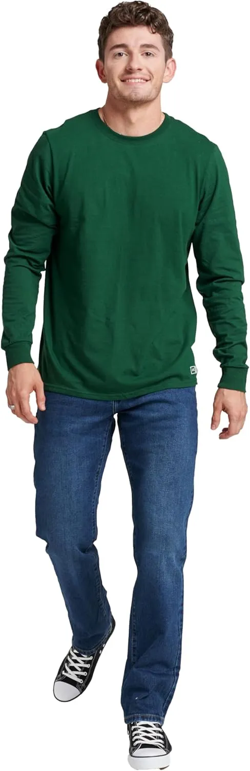 Russell Athletic Men's Dri-Power Long Sleeve Tees, Moisture Wicking, Odor Protection, UPF 30 